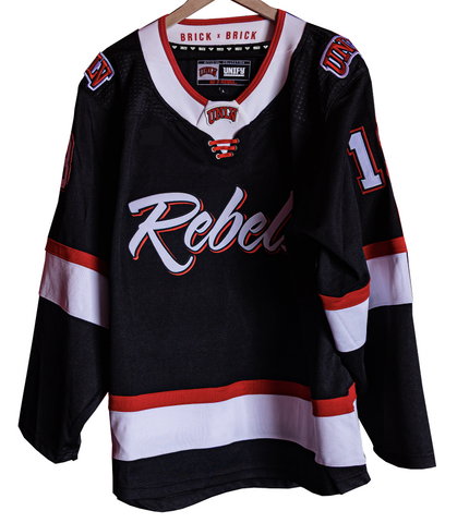 UNLV Rebels Men’s Hockey Jersey – Black/Red/White