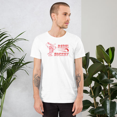 Rebel Hockey Retro Short-Sleeve Unisex T-Shirt