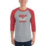 UNLV Hockey Retro 3/4 Sleeve Raglan Unisex Shirt